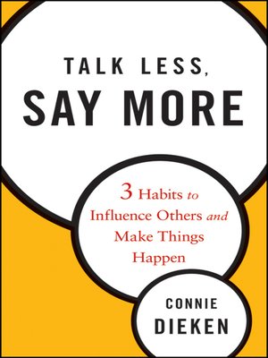 Talk Less Say More By Connie Dieken Overdrive Free Ebooks Talk Less Say More By Connie Dieken Overdrive Free Ebooks